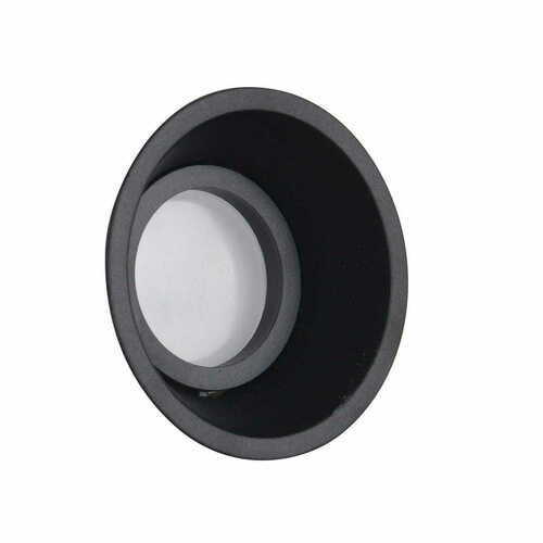 Check Recessed Luminaire Max Light Deep H0111 Black Round GU10 8.2 cm