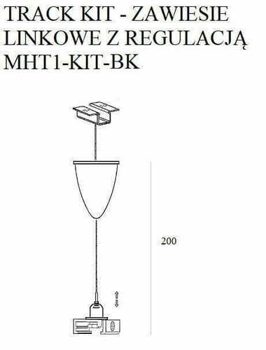 Check Cable Suspension Kit Max Light MAX 2 m Black Aluminum MHT1-KIT-BK