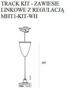 Cable Suspension Kit Max Light MAX White 2 m Aluminum MHT1-KIT-WH small 1
