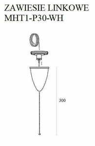 Cable Suspension Max Light MAX 3 m White Aluminum MHT1-P30-WH small 1