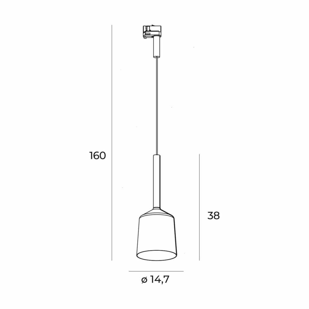 View Pendant Light Max Light Tulipe S0018 Black Aluminum 1xE27 14.7 cm Pendant Light Max Light Tulipe S0018 Black Aluminum 1xE27 14.7 cm