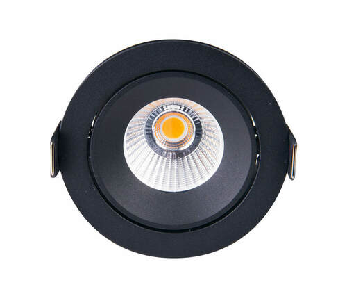 Check Recessed Downlight Max Light CYKLOP H0095 Black 12W LED 3000K IP65