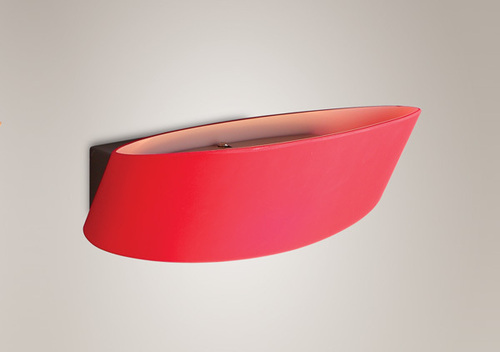 Check Wall Light Max Light Parete W0077 Red Chrome Mirror Glass R7s