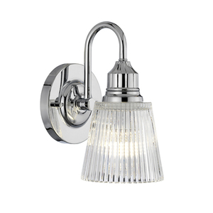 Quintiesse Addison Polished Chrome Bathroom Wall Light LED G9 3 W small 0