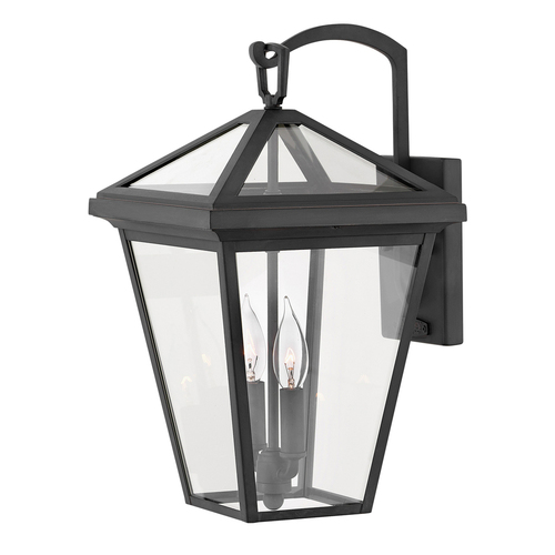Check Alford Place medium wall lantern - 2 light sources - Black Quintiesse