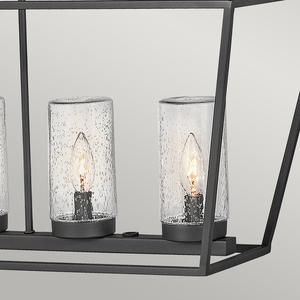 Alford Place pendant lantern - 6 light sources - Black Quintiesse small 3