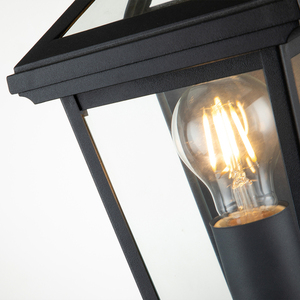Alford Place wall lantern - 1 light source - Black Quintiesse small 2