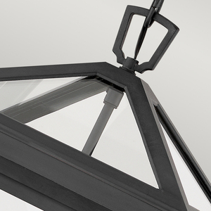 Alford Place large pendant lantern - 3 light sources - Black Quintiesse small 2