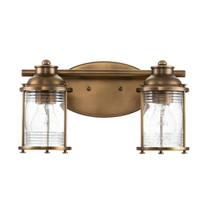 Ashlandbay wall lamp - 2 light sources - Natural brass Quintiesse small 4