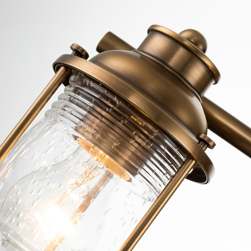 Check Ashland Bay bathroom wall light - 3 lights - natural brass Quintiesse