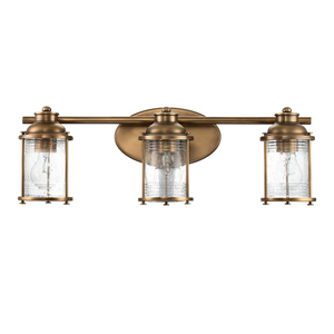 Ashlandbay wall lamp - 3 light sources - Natural brass Quintiesse small 4