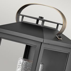 Quintiesse Atwater QN-ATWATER-M-BK black outdoor wall lantern, E27, 44.5 cm small 1