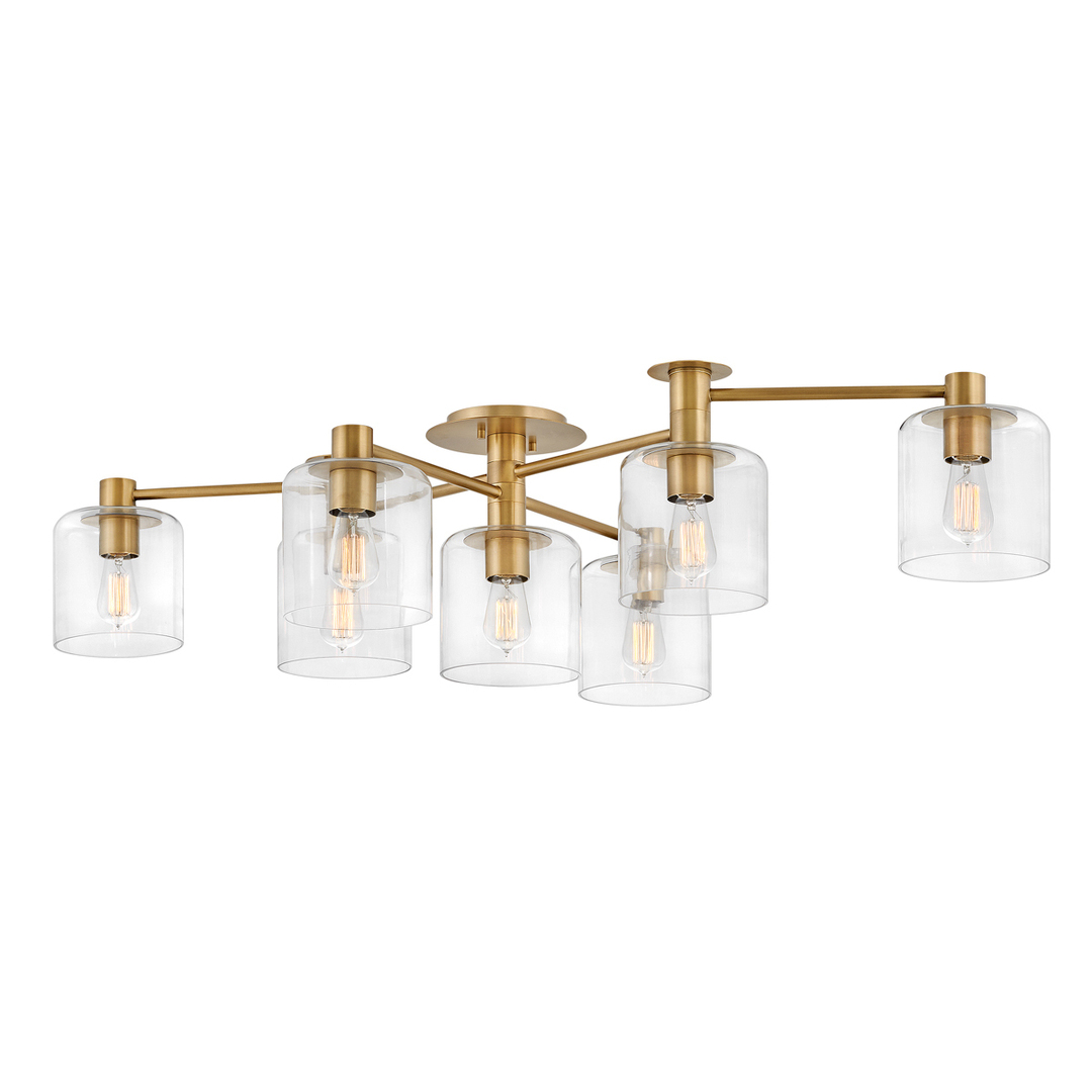 Axel semi-plophone - 7 light sources - Old brass Quintiesse