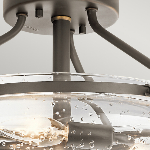 Check Quintiesse Belle 3-Light Semi-Flush Ceiling Light – Olde Bronze