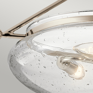 Quintiesse Belle QN-BELLE-SF-PN semi-flush ceiling light polished nickel 3×E14 43 cm small 1