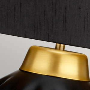 Bexley table lamp - 1 light source - Black/ Brushed brass Quintiesse small 2