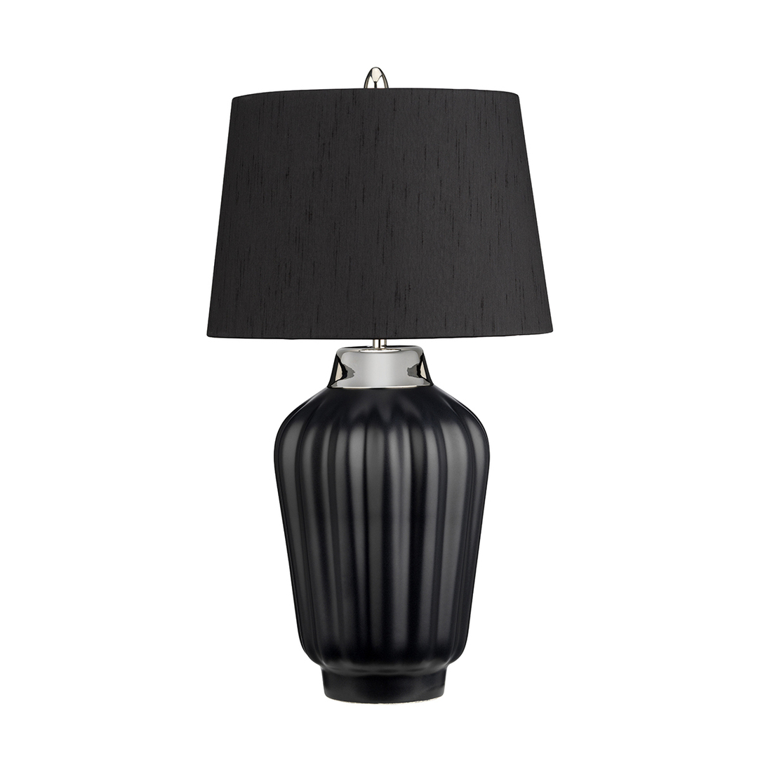 Bexley table lamp - 1 light source - Black/Polished Nickel Quintiesse