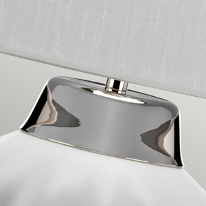 Bexley table lamp - 1 light source - White/Polished Nickel Quintiesse small 2