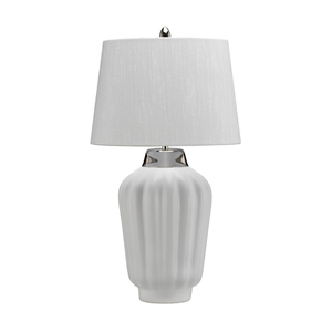 Bexley table lamp - 1 light source - White/Polished Nickel Quintiesse small 0