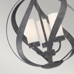 Blacksmith pendant lantern - 3 light sources Quintiesse small 1