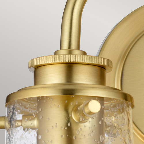 Check Braelyn wall lamp - 2 light sources - Brushed brass Quintiesse
