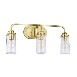 Braelyn wall lamp - 3 light sources - Brushed brass Quintiesse 1 Braelyn wall lamp - 3 light sources - Brushed brass Quintiesse small 1