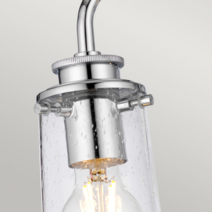 Quintiesse Braelyn QN-BRAELYN3-PC bathroom wall light, polished chrome, 3 × E27 max 40 W, seeded glass, IP44, 60.3 cm small 2