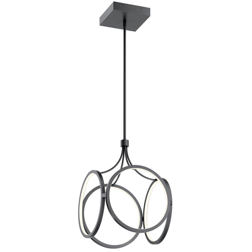 Check Ciri LED Pendant Lamp - Matte Black by Quintiesse
