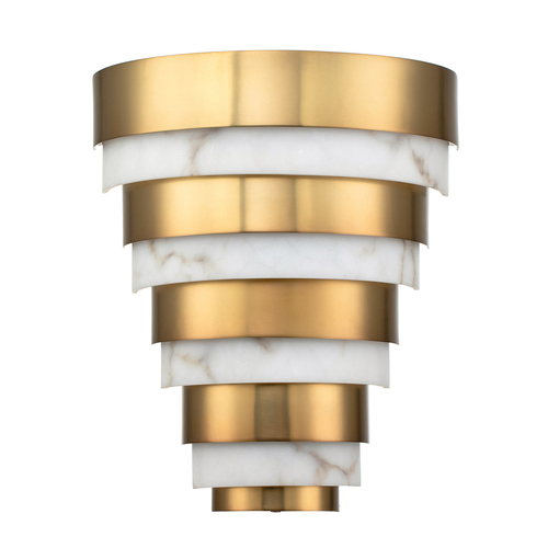 Check Echelon LED Wall Light Heritage Brass Quintiesse