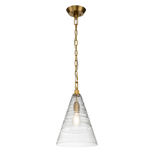 Check Elmore pendant lamp - 1 light source - Oxidized brass Quintiesse