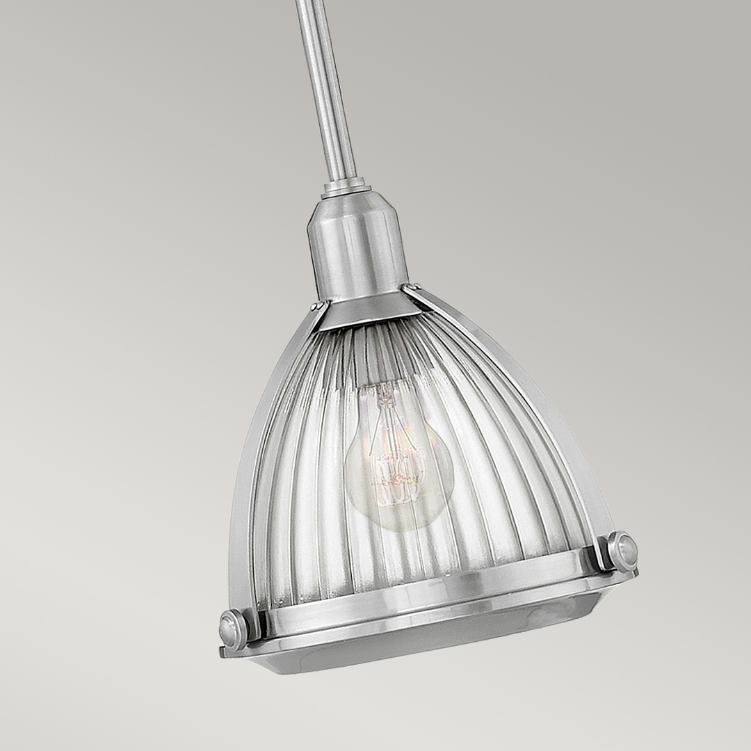 Preview Elroy pendant lamp - 1 light source - Brushed nickel Quintiesse Elroy pendant lamp - 1 light source - Brushed nickel Quintiesse