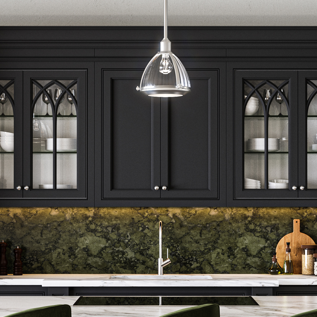 Show Elroy pendant lamp - 1 light source - Brushed nickel Quintiesse Elroy pendant lamp - 1 light source - Brushed nickel Quintiesse