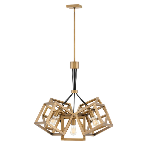 Check Ensemble pendant lamp - 5 light sources - Brushed bronze Quintiesse