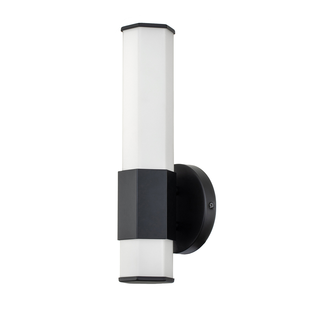 LED wall lamp Facet - Matte black Quintiesse