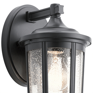 Quintiesse Fairfield outdoor wall lantern black E27 IP44 small 2