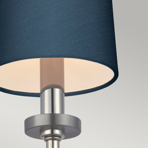 Felixstowe wall lamp - 1 light source - Quintiesse blue lampshade small 1