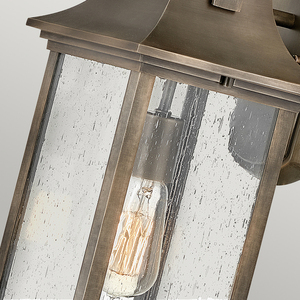 Quintiesse Grant medium outdoor wall lantern, bronze, 1×E27 small 2