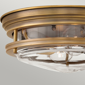 Plafond Hadrian - 2 light sources - Clear glass - Brushed bronze Quintiesse small 1