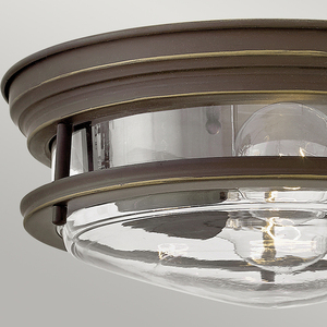 Hadrian plafond - 2 light sources - Transparent glass - Oil-rubbed bronze Quintiesse small 1