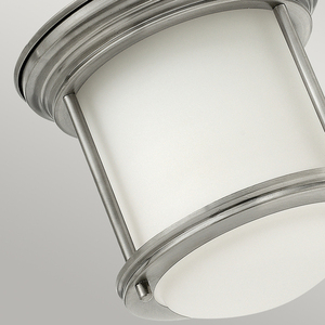 Hadrian plafond - 1 light source - Opal glass - Antique nickel Quintiesse small 1
