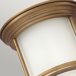 Plafond Hadrian - 1 light source - opal glass - Brushed bronze Quintiesse small 1
