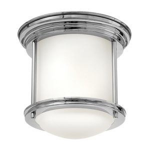 Plafond Hadrian - 1 light source - opal glass - Chrome Quintiesse small 0