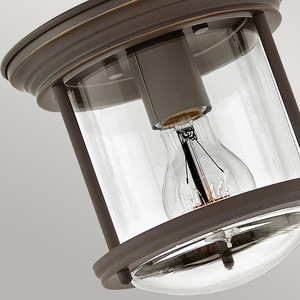 Plafond Hadrian - 1 light source - Clear glass - Oil-rubbed bronze Quintiesse small 1