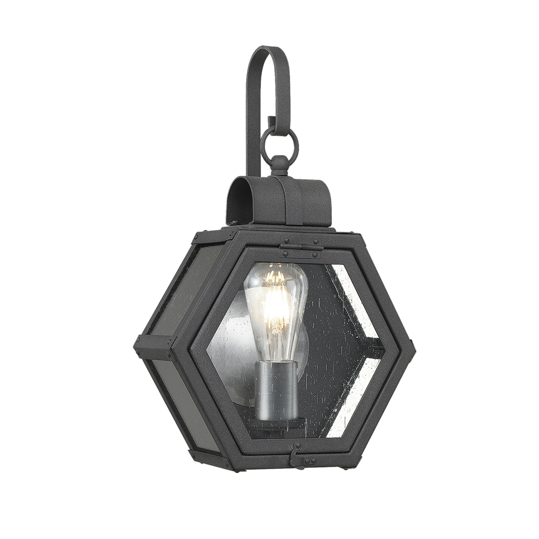 Heath small wall lamp - 1 light source - Mottled black Quintiesse