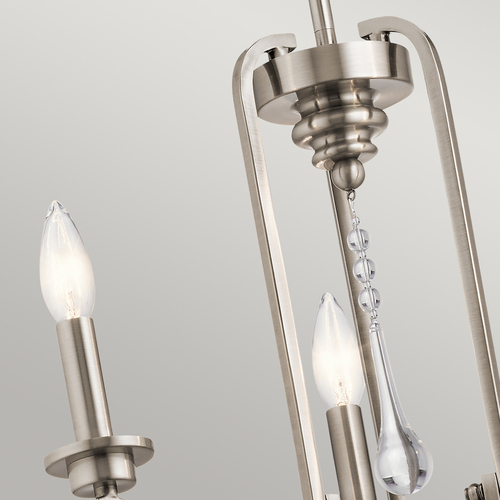 Check Quintiesse Karlee QN-KARLEE3 3-light chandelier, E14, Classic Pewter