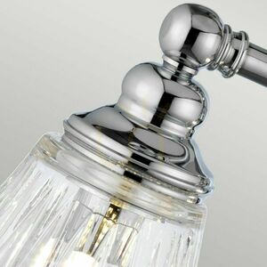 Quintiesse Keynes bathroom wall light, polished chrome, 4×G9 small 6