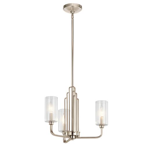 Check Kimrose chandelier - 3 light sources - Polished nickel Quintiesse