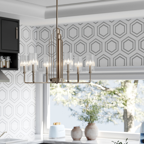 Check Kimrose chandelier - 6 light sources - Polished nickel Quintiesse