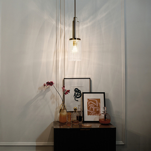 Kimrose pendant lamp - 1 light source - Brushed natural brass Quintiesse small 5