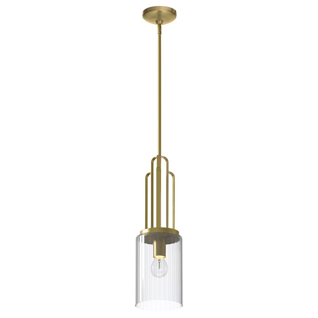 Kimrose pendant lamp - 1 light source - Brushed natural brass Quintiesse